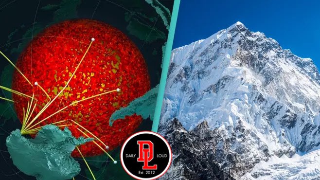 DailyLoud's tweet photo. Scientists discover underground “mountains” on Earth's core five-times taller than Mt. Everest.

The study, led by the University of Alabama, used high-resolution mapping of the core to make the discovery. https://t.co/M57UdyqFOM