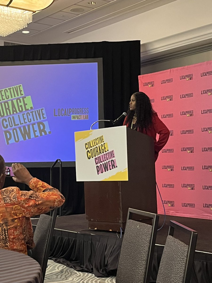 lisadclancy's tweet photo. “This power wasn’t born from an election. It was born from a strike.” @ChicagoTeachers Pres Stacy Davis Gates on now Mayor Brandon Johnson’s roots as organizer during 2012 teachers strike. @LocalProgress #LP2023 #collectivepower #collectivecourage https://t.co/I4DVHt6ywf