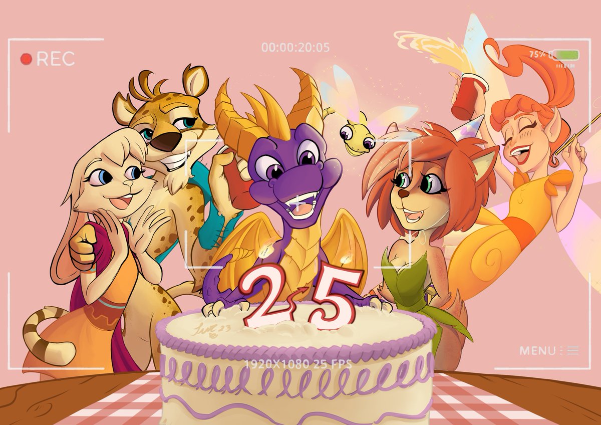 Happy 25th anniversary Spyro! #SpyroTheDragon #Spyro25th #Spyroversary #HappyBirthdaySpyro