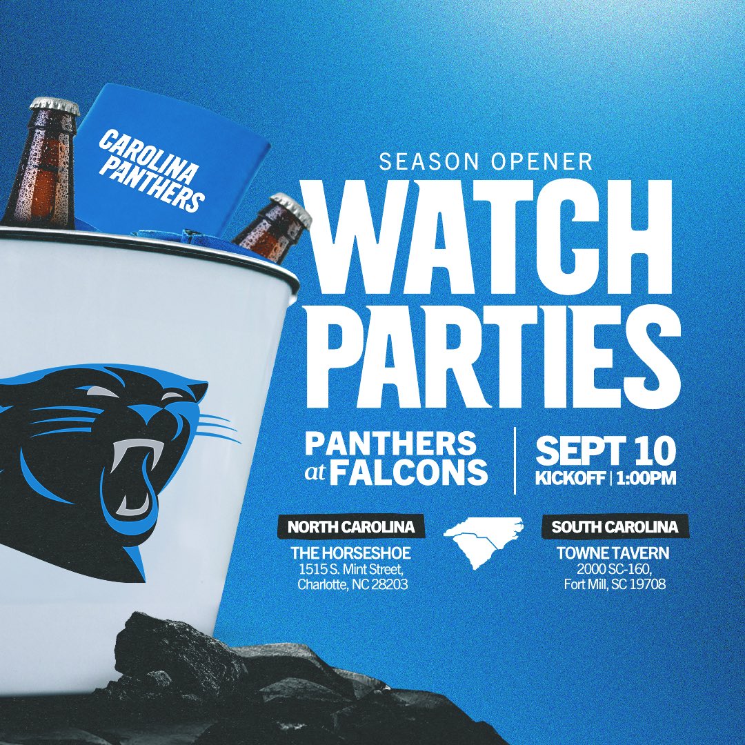 Carolina Panthers on X: 'Grab your friends & watch us at your