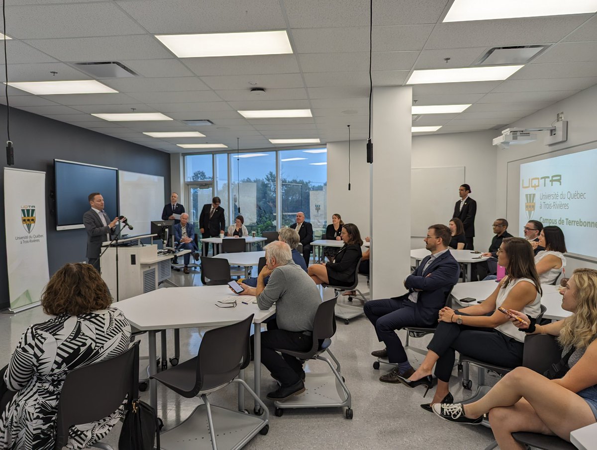 Inauguration du Campus de Terrebonne de l’<a href="/UQTR/">UQTR</a>. La prochaine phase? Le quartier universitaire! Nos générations futures méritent de pouvoir vivre, travailler et étudier dans leur région et nous poursuivons le travail avec nos partenaires pour y parvenir! #polmun #polqc #assnat