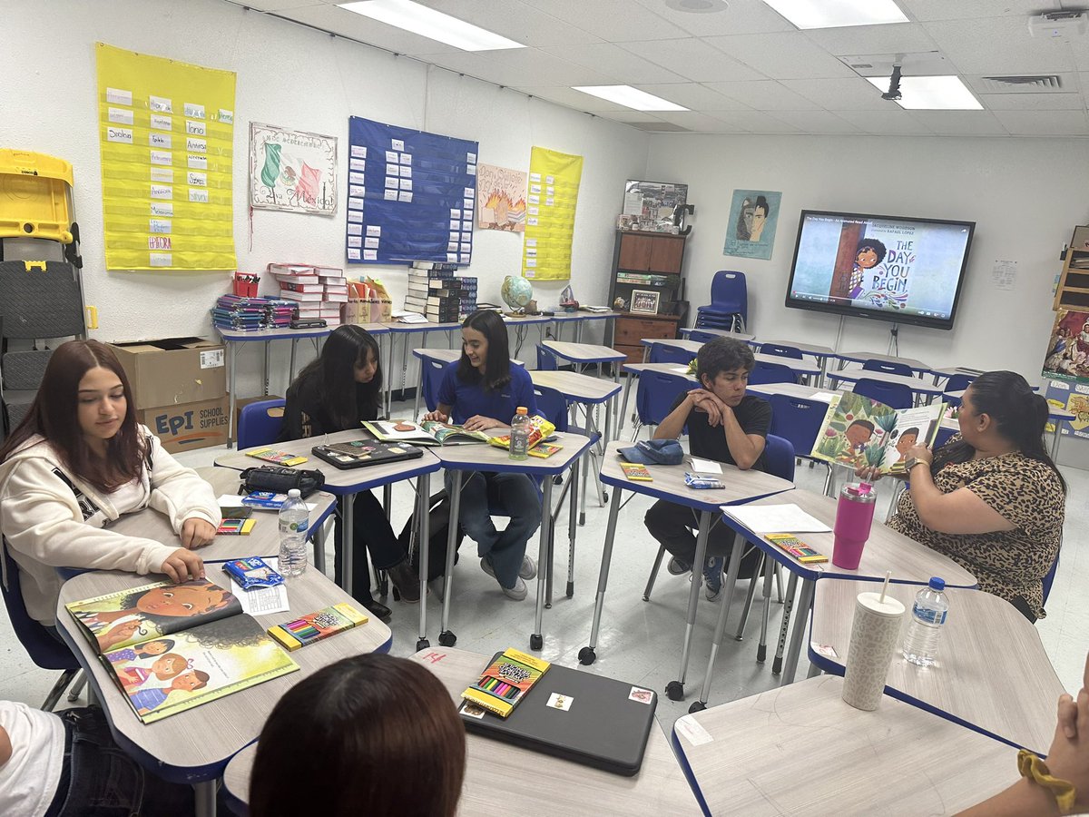 First Saturday School of the year was great!  SEL allows our students to ground themselves in a day full of instruction. We read The Day You Begin by <a href="/JackieWoodson/">Jacqueline Woodson</a> and reflected on what makes us unique! Thank you <a href="/SEgirlsbsktball/">San Elizario Girls Basketball/Golf asst. Coach</a> <a href="/MrsErikaMorales/">Erika Morales</a> for all your help! #SEHSTheBest