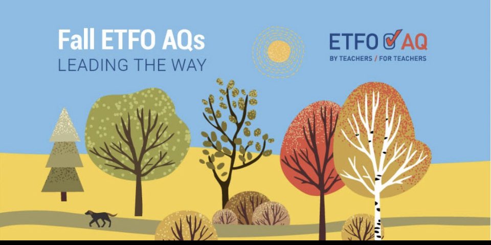 Don’t forget to register for your fall @ETFOAQ!  Registration closes on Sept. 13 @ 5pm.  Join this amazing community today! There’s a course for everyone! etfo-aq.ca/catalogue/