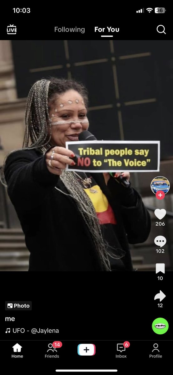 bouta_nt's tweet photo. I don’t want this to sound racist, but you inner city, latte sipping, skinny jeans wearing, no socks, slip on shoes wearing , man bun sporting freaks need to realise that voting yes isn’t helping Aboriginals. We don’t want this voice. This division. This racism. VOTE NO https://t.co/tTNSC5nlkZ