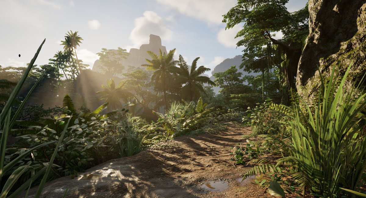 Evolanca's tweet photo. Playing around in #UnrealEngine 5.3 and getting used to the brand new update features like Nanite Landscape.
#ASA ARK Survival Ascended is going to be so pretty 😍 I can´t wait!
@survivetheark #ARKSurvivalAscended #hype https://t.co/Kg2sIhqFeX