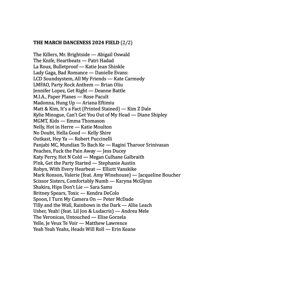 March Second Chanceness 2025 tweet media