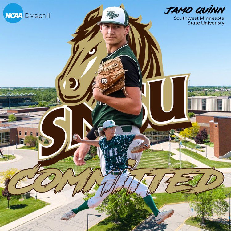 Jamo Quinn (@jamoquinn) on Twitter photo Iβm excited to announce my commitment to further my academic and athletic career at Southwest Minnesota State University. Iβd like to thank all my coaches, family, and friends who helped me as a person and ball player. Go Mustangs!
<a href="/HFBaseball/">HF Baseball</a>
<a href="/Macstrengthmn/">MacStrength MN</a>
<a href="/SMSUBaseball/">SMSU Baseball</a> Iβm excited to announce my commitment to further my academic and athletic career at Southwest Minnesota State University. Iβd like to thank all my coaches, family, and friends who helped me as a person and ball player. Go Mustangs!
<a href="/HFBaseball/">HF Baseball</a>
<a href="/Macstrengthmn/">MacStrength MN</a>
<a href="/SMSUBaseball/">SMSU Baseball</a>