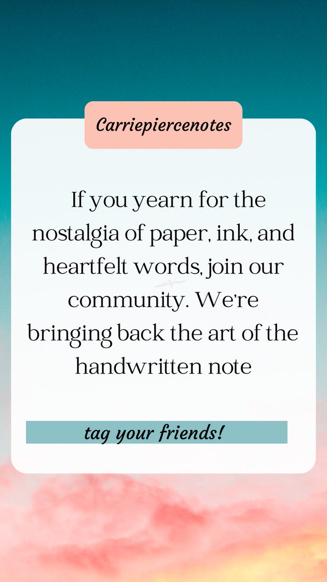 ✍️ Carrie Pierce, The Art of the Handwritten Note tweet media