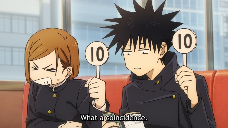 SpecialGrdSnax's tweet photo. We also are giving Itadori a 10/10. The Shibuya Incident arc is kicking off this week, ask us questions about missed connections, cool giant robots, and the masses banging their fists on the table and demanding a Gojou Satoru Indulgence!!! https://t.co/pXQB7eM0Cl