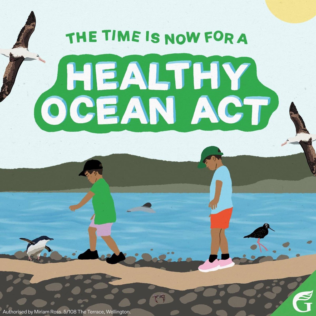 .@NZGreens and @MaramaDavidson Our commitment to ensuring ocean ecosystems thrive is matched by our commitment to tino rangatiratanga of hapū across the motu. We will weave these kaupapa together in a new framework for marine protection. #TheTimeIsNow