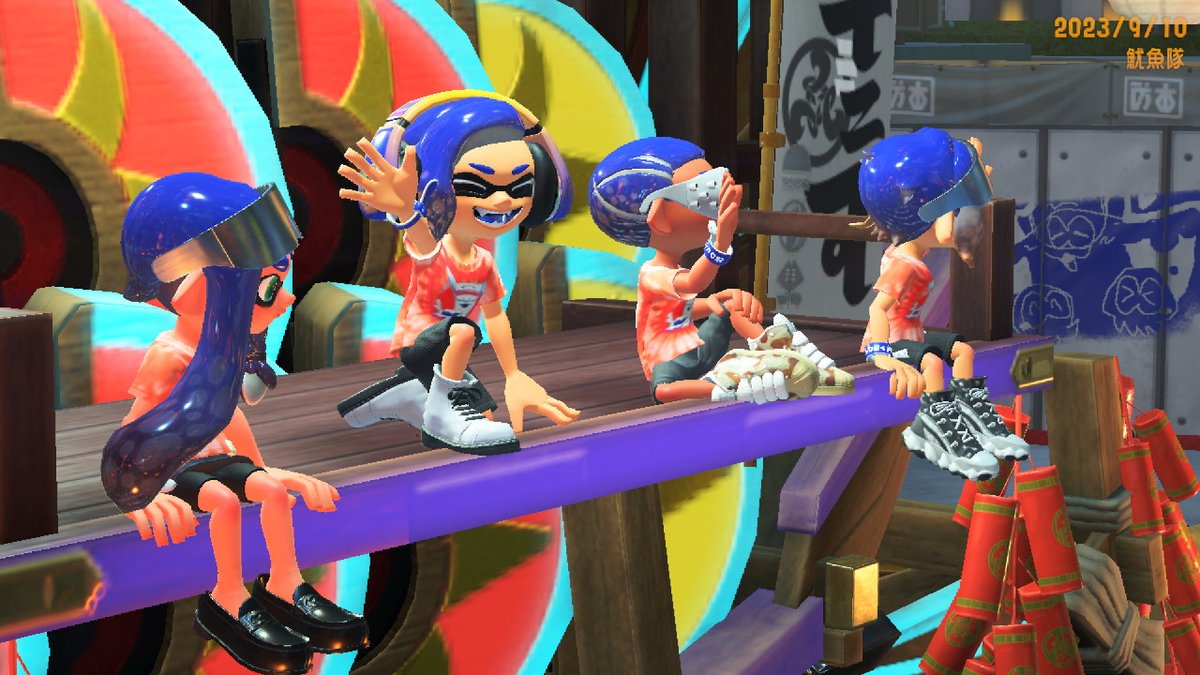 看到野人隊友人手一個皇冠傻眼，然後直接被保送畢業謝謝謝謝，太晚拍錯過電子花車了好可惜qwq
 #斯普拉遁3 #Splatoon3 #NintendoSwitch