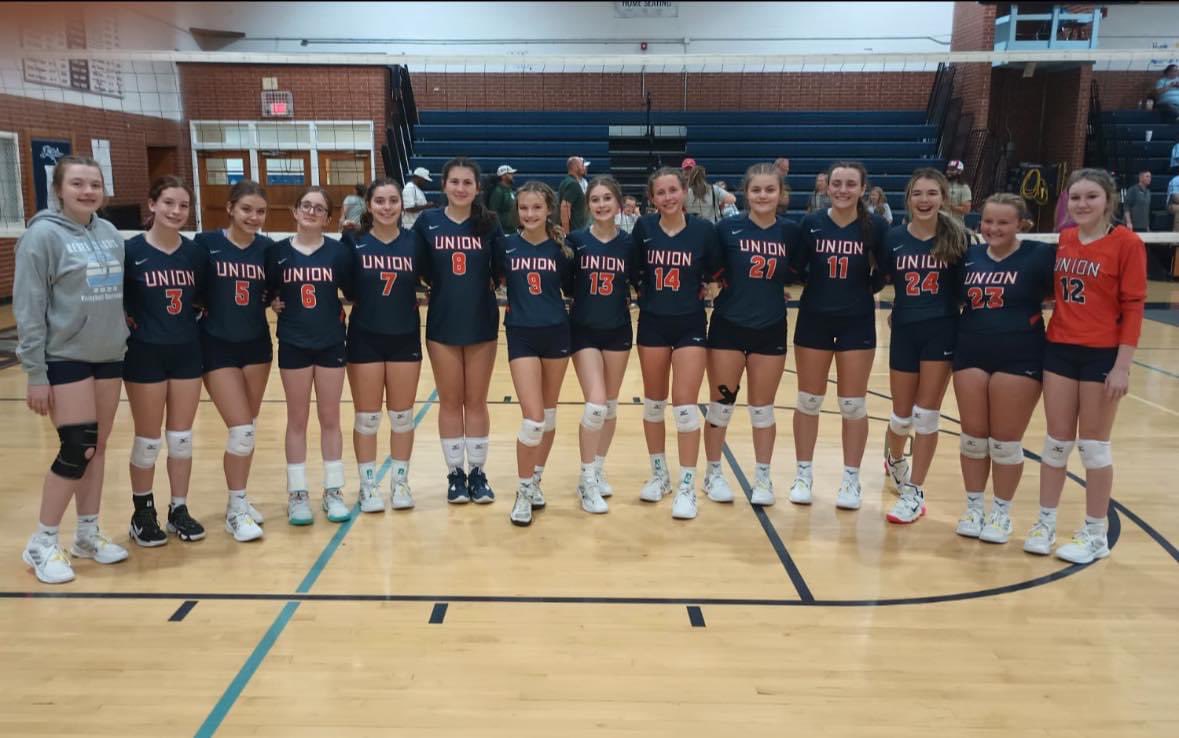 UnionBearsVBall's tweet photo. Congratulations Union JV for going 4-1 on the day and being the 2023 Rebel Classic JV Volleyball Tournament Runner-Up! https://t.co/SB2oWDdddN