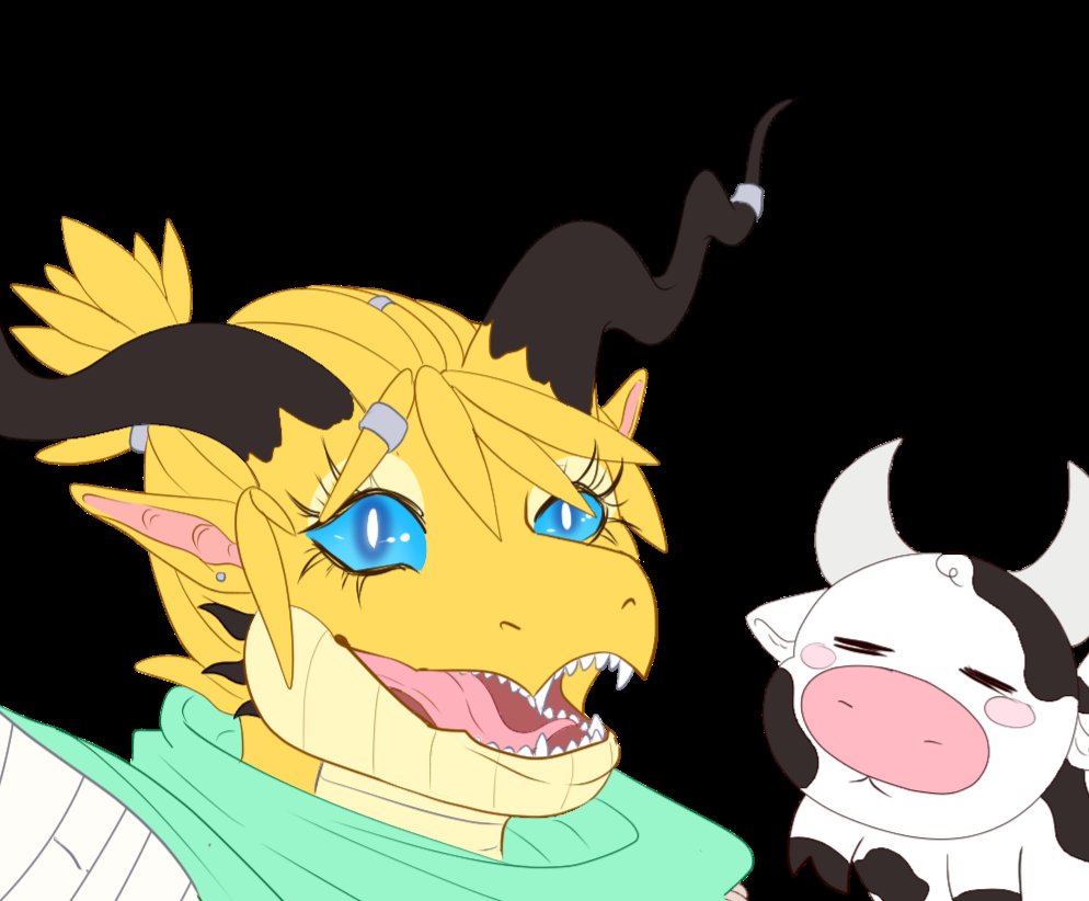 SpookyBjorn's tweet photo. peek at Fang <3 https://t.co/AOok7TZJSE
