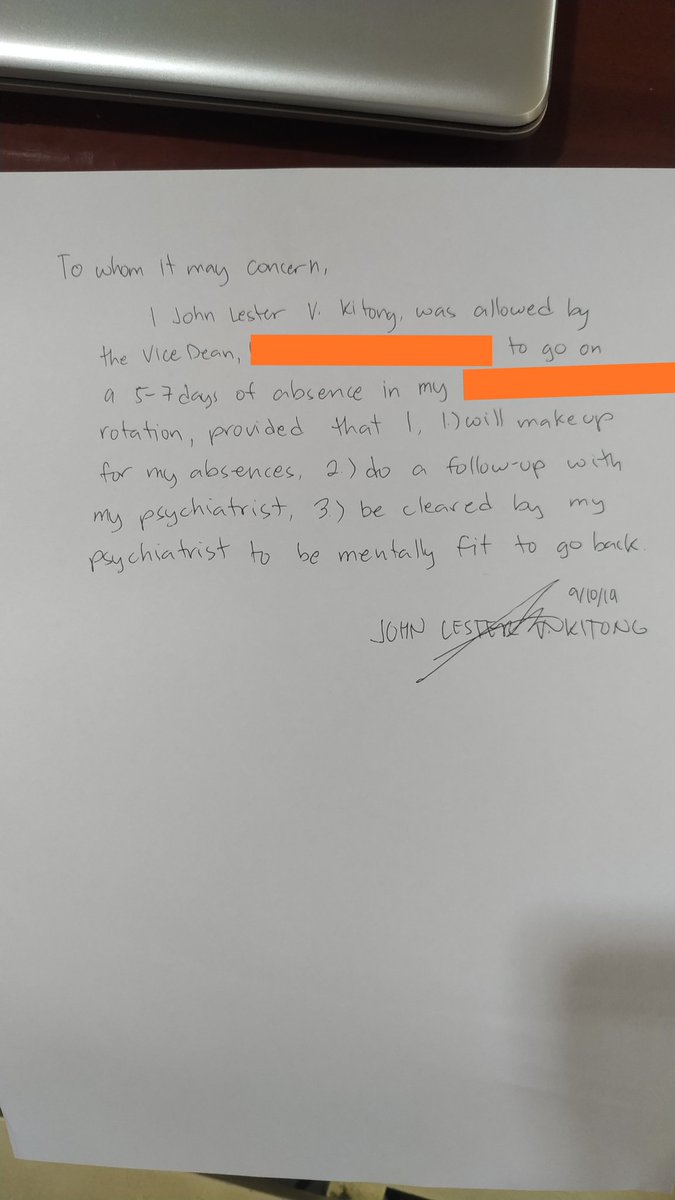 lesterkitong's tweet photo. It's been 4 years since the day that I almost quit med school. I was already a clinical clerk (4th yr) at the time. I was rotating at one of the most taxing department in our institution. I was tired, stressed, and sleepless. Almost everyday I felt nauseous due to anxiety. 1/7 https://t.co/q19fFizOfK