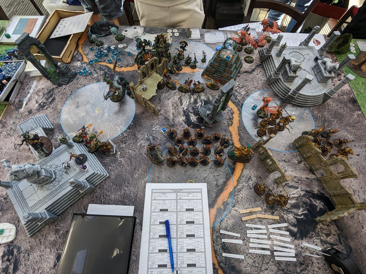 flyingfungi's tweet photo. Photos from latest tournament. Improved to 7/14. Went 2-1 and could have done better. Stormcast did well, the prep I'd done before made a big difference. I now have a tournament folder, I shall show photos of that in thread... https://t.co/MT0tibnLSi