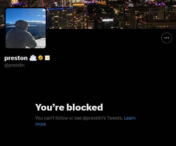 Adhd93419487's tweet photo. oh no... my heart is in pieces rn 😭😭... now i cant see posts of my favourite game developer prestone...
#boycottBIGgames #Roblox https://t.co/y72Uyz6W3Y