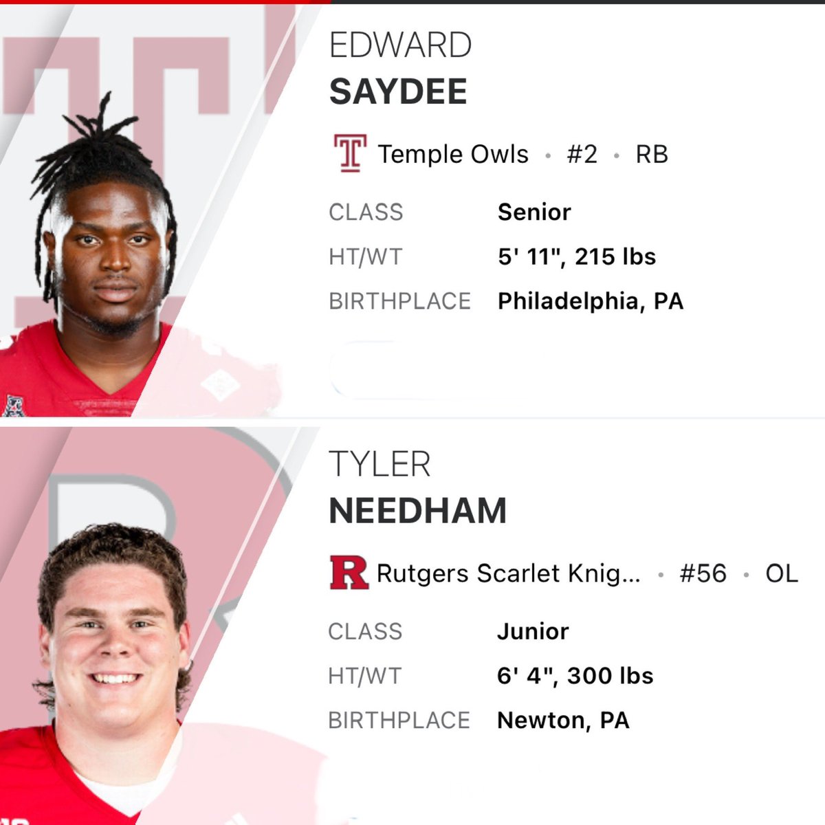 Good luck to Edward OPC ‘19 &amp; Ty OPC ‘20 tonight! Facing off at 7:30, friends for life. <a href="/wpcsports/">PC Athletics</a> <a href="/pcquakersFB/">PC Football</a> <a href="/TempleUniv/">Temple University</a> <a href="/RutgersU/">Rutgers University</a>