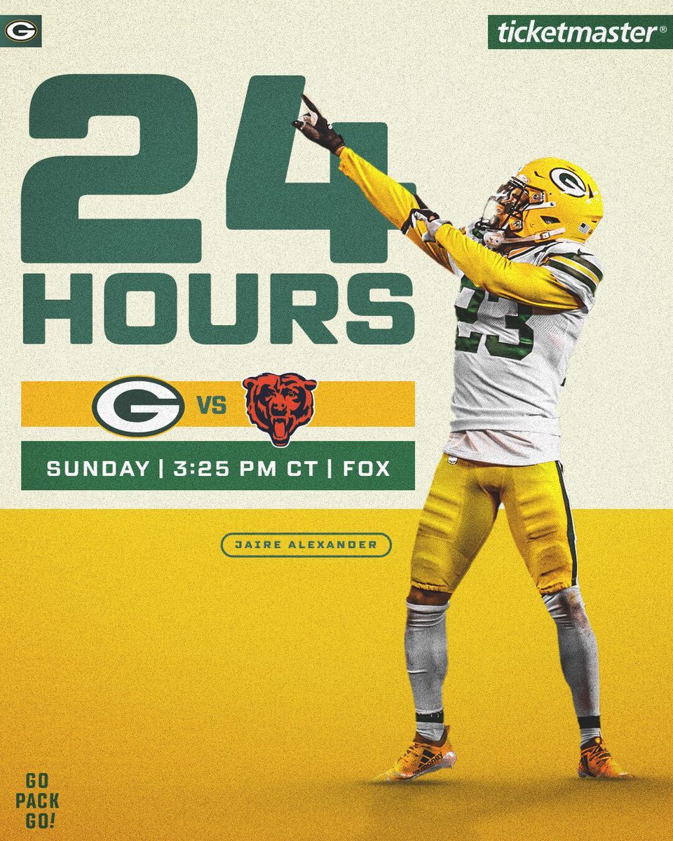 packers's tweet photo. Buckle up... ⏳🏈

#GBvsCHI | #GoPackGo https://t.co/jKDIEDM4cY