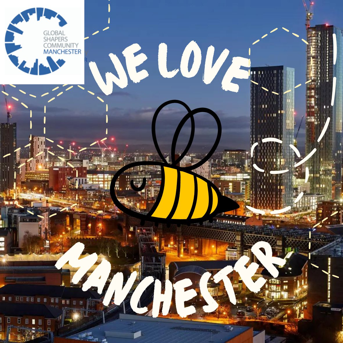 We must declare, because it's true, O Manchester, we love you! 🥰🌆 #MANCHESTER #GlobalShapers