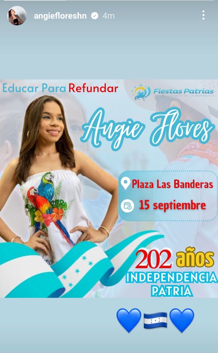 Angielievers tenemos una cita este 15 de Septiembre. 🇭🇳 🇭🇳 

#Angieflores 
#Honduras 
#MesPatrio