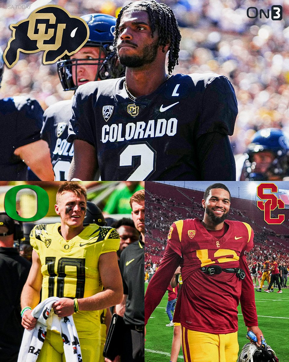 On3's tweet photo. After Colorado takes on CSU next week, we get Shedeur Sanders vs. Bo Nix (Sept 23) and Caleb Williams (Sept 30)🍿

(h/t @slmandel) https://t.co/IFAKWMgA9w