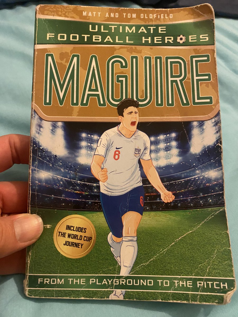 What is going on? This what my son brought home as his school reading book! #harrymaguire