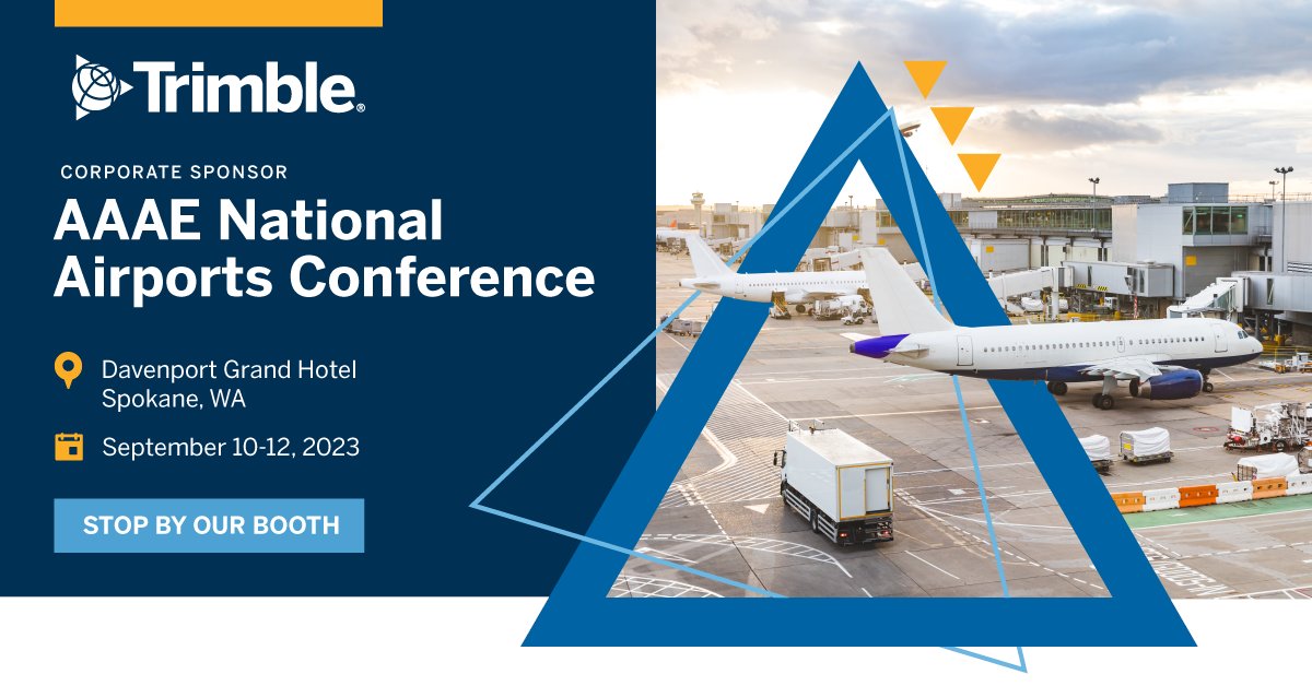 Trimble_ALM's tweet image. Come see us at the AAAE National Airports Conference to discuss Asset Lifecycle Management, DPD, etc. for airports. Meet with Eric Redman & Lori Ann Gronman at the booth.
#cityworks #agileassets #ebuilder