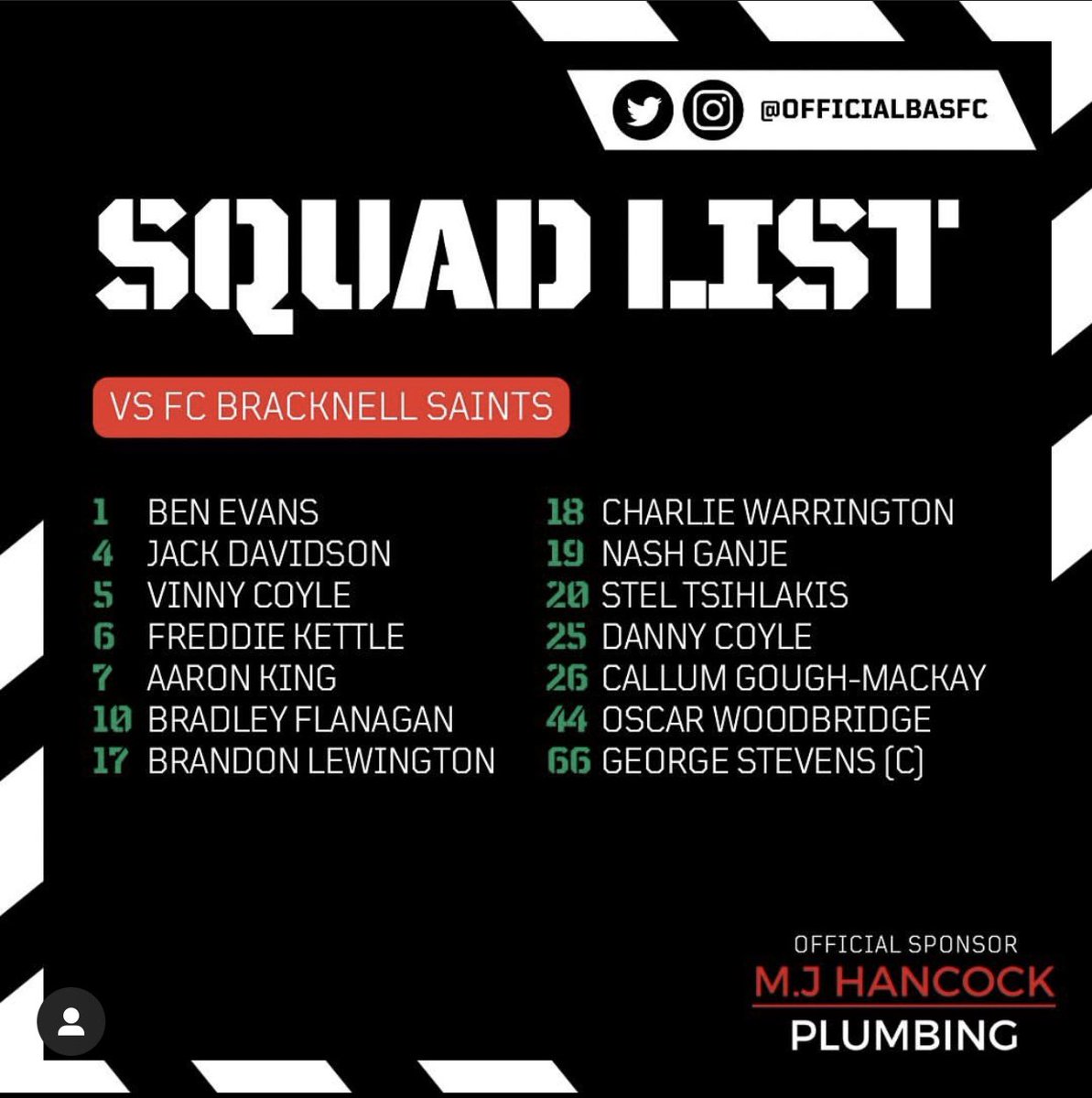 First game of the 2023/24 campaign tomorrow! We take on FC Bracknell Saints in the County Cup. After a long summer, the lads are fired up and ready to go!

🏆 County Cup
🆚 FC Bracknell Saints
📍 Farley Wood, RG42 1FW
📅 Sun 10th Sept
⌚10:30 AM

#UpTheBAS 💚🧡