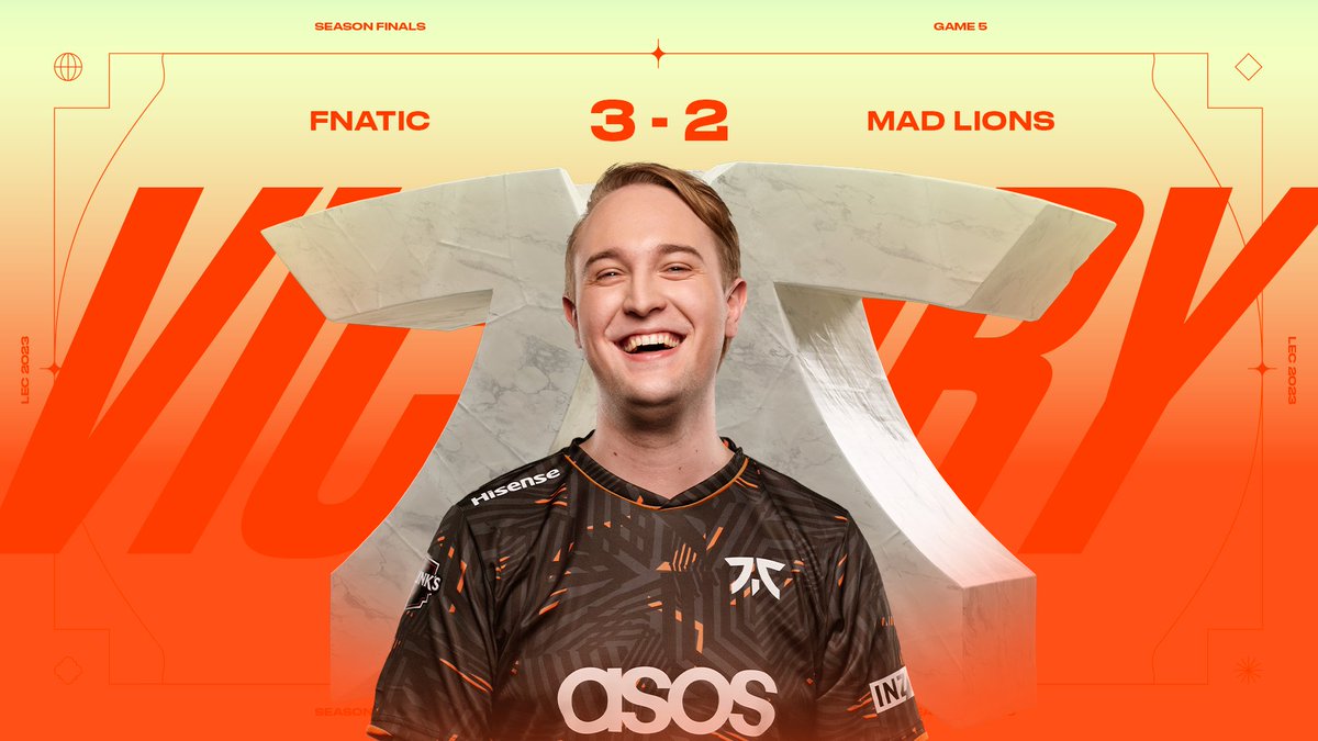 WELCOME TO THE GRAND FINAL, <a href="/FNATIC/">FNATIC</a>! #LEC