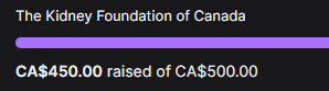 baitrorange's tweet photo. THANKS TO EVERYONE WHO CAME TO THE CHARITY STREAM WE ENDED UP RAISING $450 FOR THE KIDNEY FOUNDATION... the charity donation link will be live until the end of the month https://t.co/lHe6pilsZ1