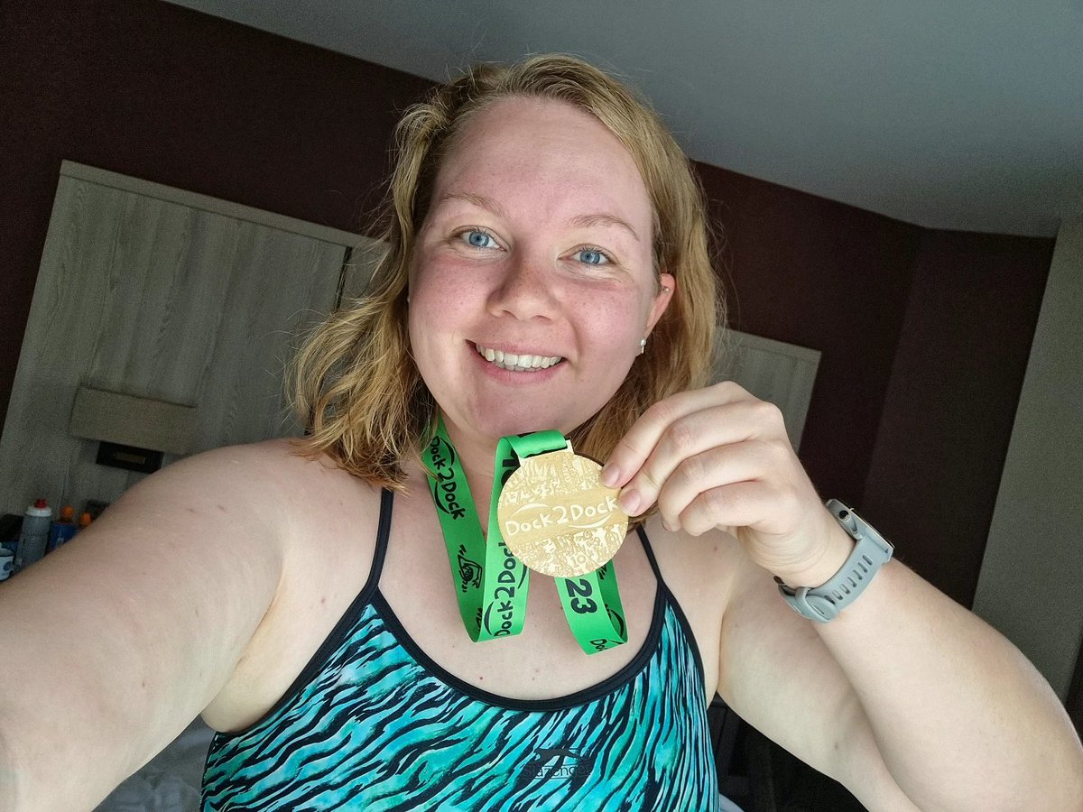 r_j_snaps's tweet image. Fab swim @Dock2DockSwim today! Longest swim to date and super happy to have swum 3km in 1hr 5mins ☺️

Thank you to all the volunteers and support crew at the event 💙

It was a hot one but the atmosphere was ace and so supportive!

@LoveOpenWaterUK #Dock2Dock #D2D