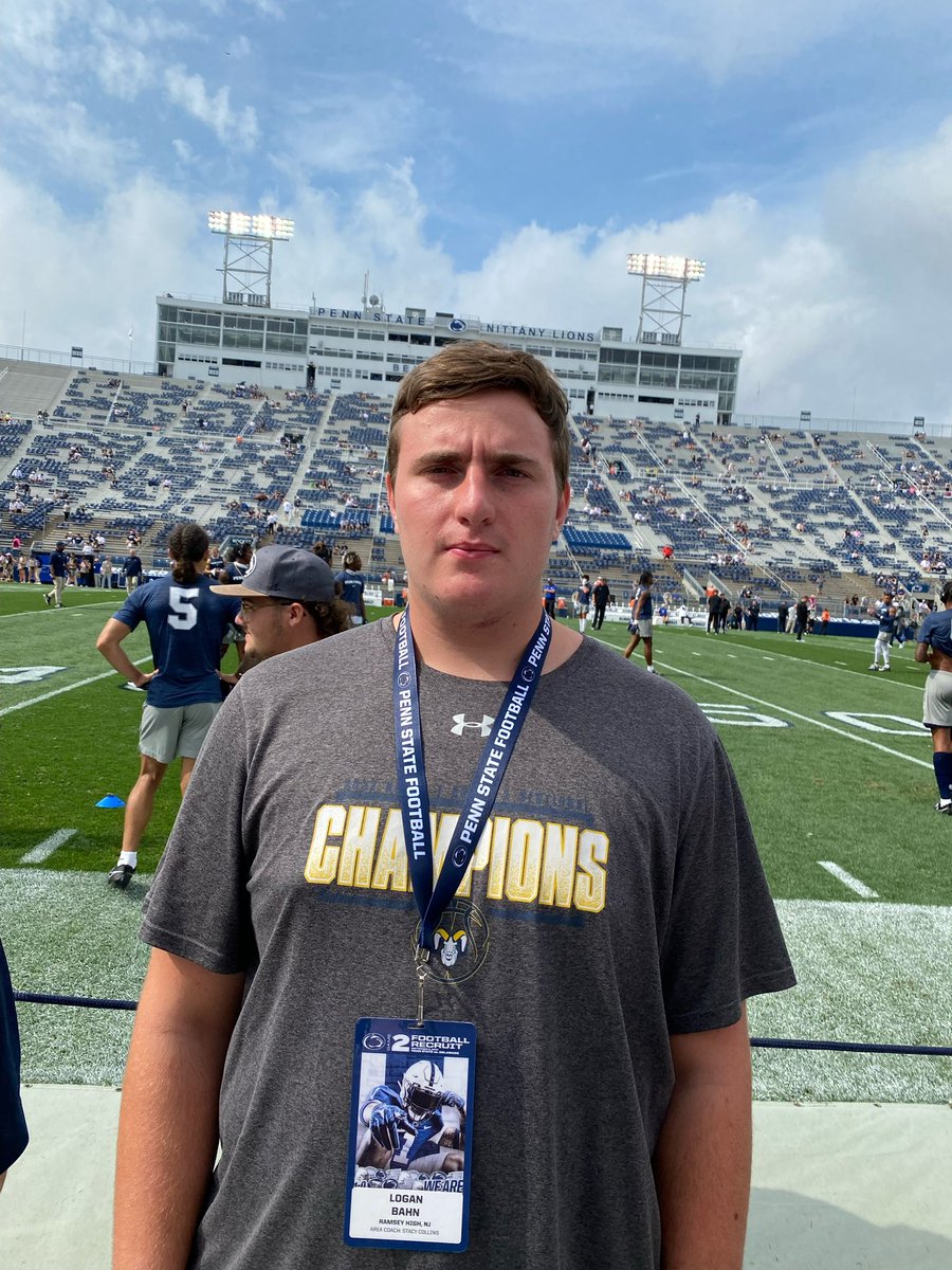 BahnLogan's tweet photo. After a great visit to Happy Valley today, I’m honored to have received a PWO offer from Penn State @PennStateFball! Thanks to @CoachTrautFB and @coachjfranklin for this amazing opportunity! #WeAre https://t.co/2MPIJEY1ol