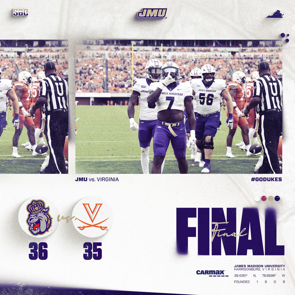 Down, but never out. 

#GoDukes