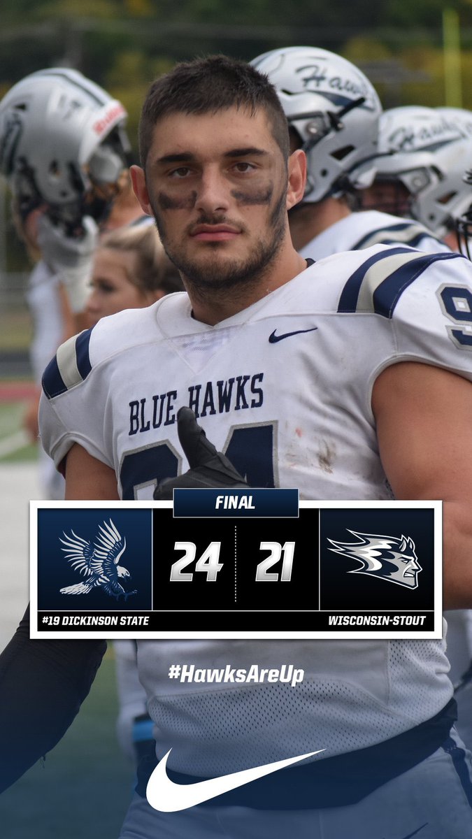 Hawks win! DSU withstands a late Stout push for the 24-21 road win

#HawksAreUp x #BlueHawkFB
