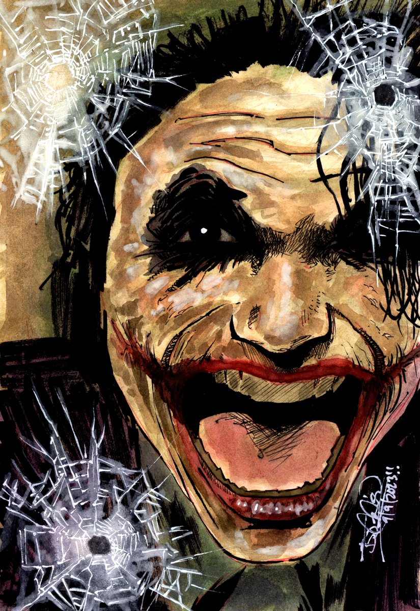 EpicBenjaminJ's tweet photo. #SketchbookSaturday
#dayjobproblems #batman #batmanvillains #thedarkknight #heathledger #Joker #thejoker #harleyquinn #darkknighttrilogy #christophernolan #nolan #artist #drawing #painting #twitchartist #twitchaffiliate #contentcreator #creativecommunity #makefriendsthroughart https://t.co/RK3DY7HJR9