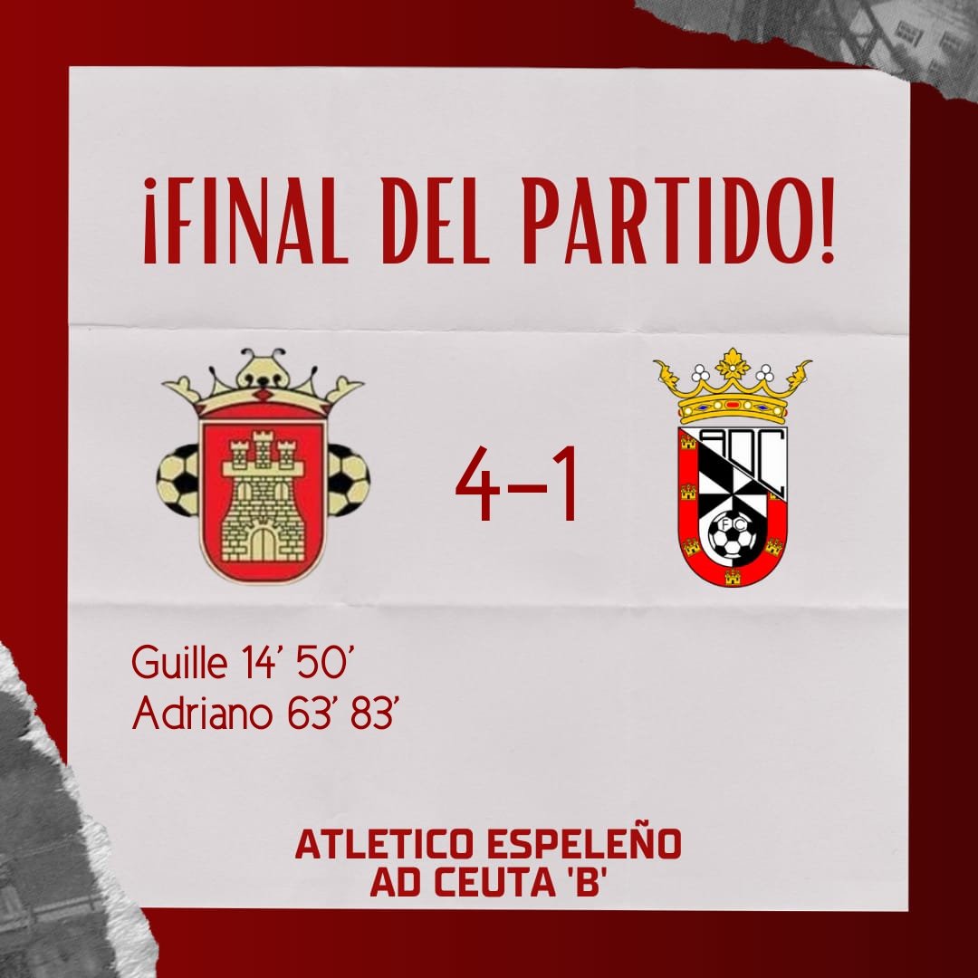 90+3' | 4-1 |  FINAAAAAAL FINAAAAAAAL FINAAAAAAAAAAAL #EspeleñoCeutaB #TerceraRFEF