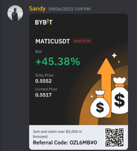 YumbucksToken's tweet photo. #VIPeez #Discord Members got a #Matic trade call on the 5th of September. Always a good feeling when you help fellow traders in making profitable trade calls.   

📢Discord link in bio! ⬆️ https://t.co/6xhVID2w18