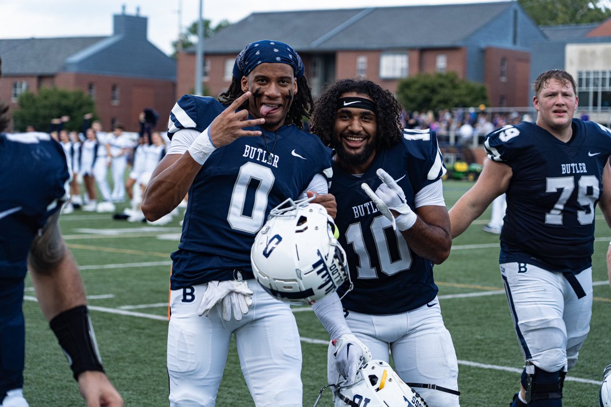 ButlerUFootball's tweet photo. Postgame Mood ‼️‼️

#ButlerWay https://t.co/qLjA8k9Kuw