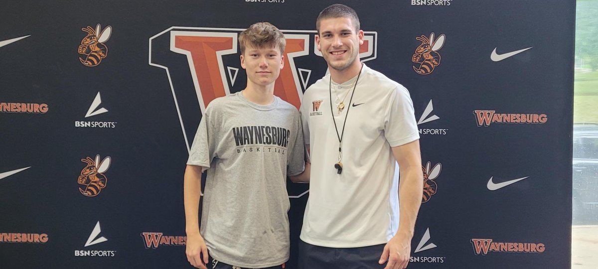 JordanHunt1212's tweet photo. Thank you to @WaynesburgMBB @FusinaTim  and Coach Tom Weiler for the great day at camp and for the invite to come back to campus for a personal visit. https://t.co/qcyGHSVFzX