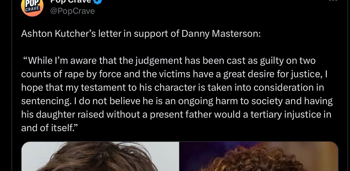 dancesippydance's tweet photo. dear mr kutcher, you know whose kids get really shitty deal? the kids of victimized and traumatized people who view everyone they cross paths with as a potential threat. 
stfu… dude. https://t.co/WMhYRXK9sX