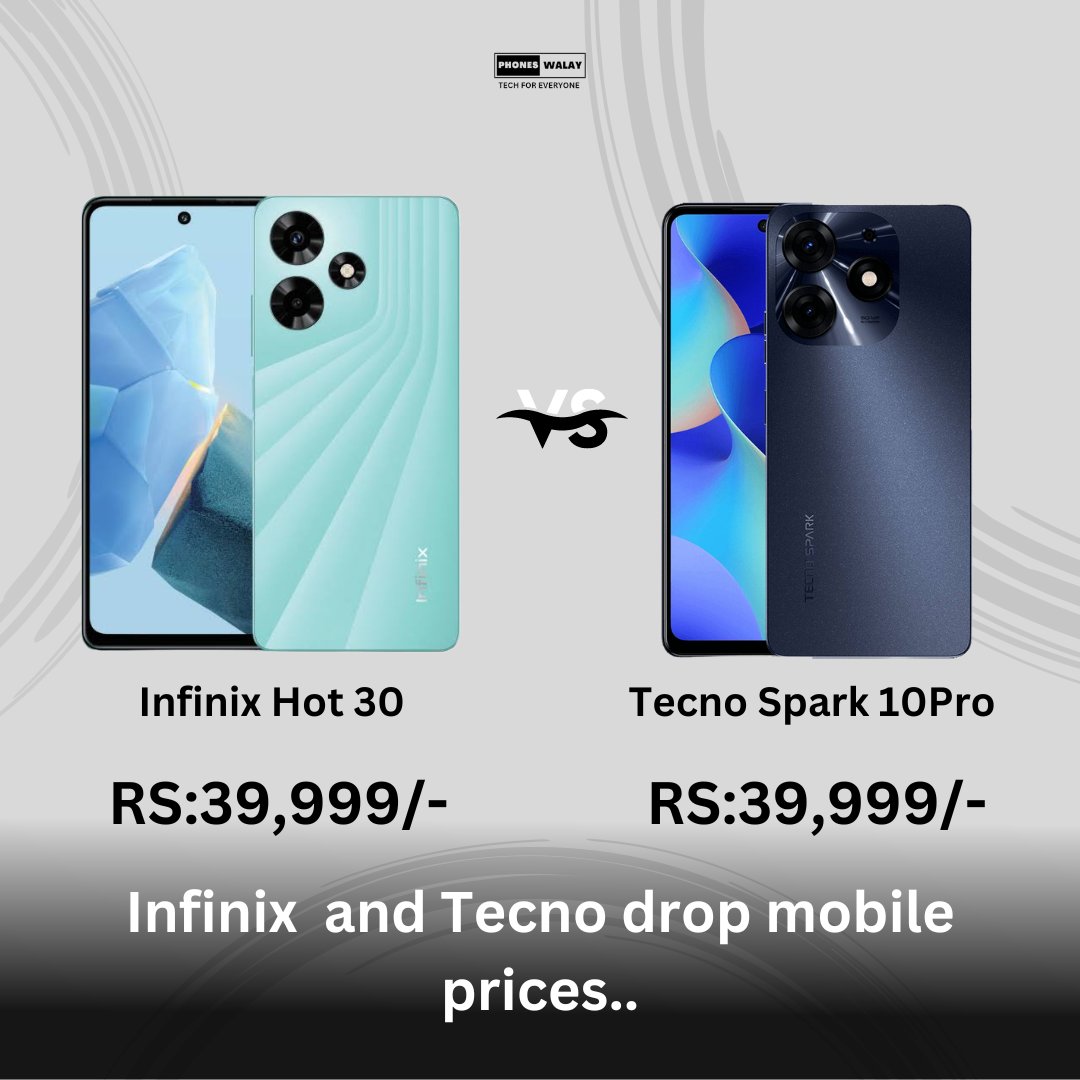 PhoneWalay's tweet photo. Infinix hot 30 &amp; tecno spark 10Pro price drop...

Read more:
https://t.co/CJpqFW7juy https://t.co/ph5fCflTCn