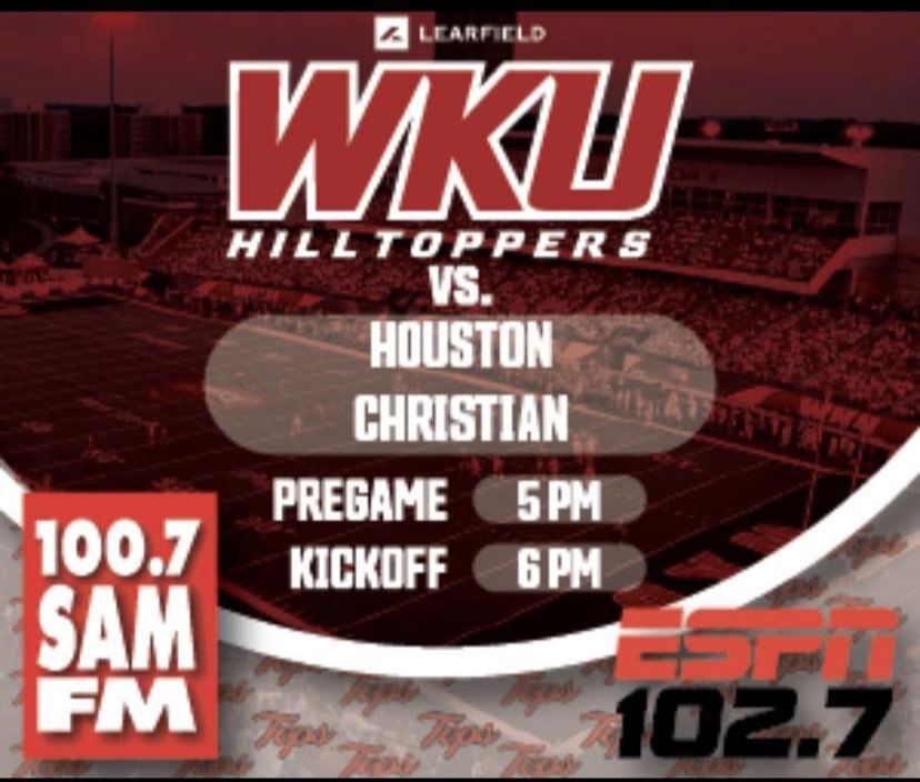 thepointrocks's tweet photo. Rock on The Point, Tops on 100.7 FM….Happy Saturday.⁦@WKUFootball⁩ ⁦@WKULearfield⁩ https://t.co/xC5lgJSpVa