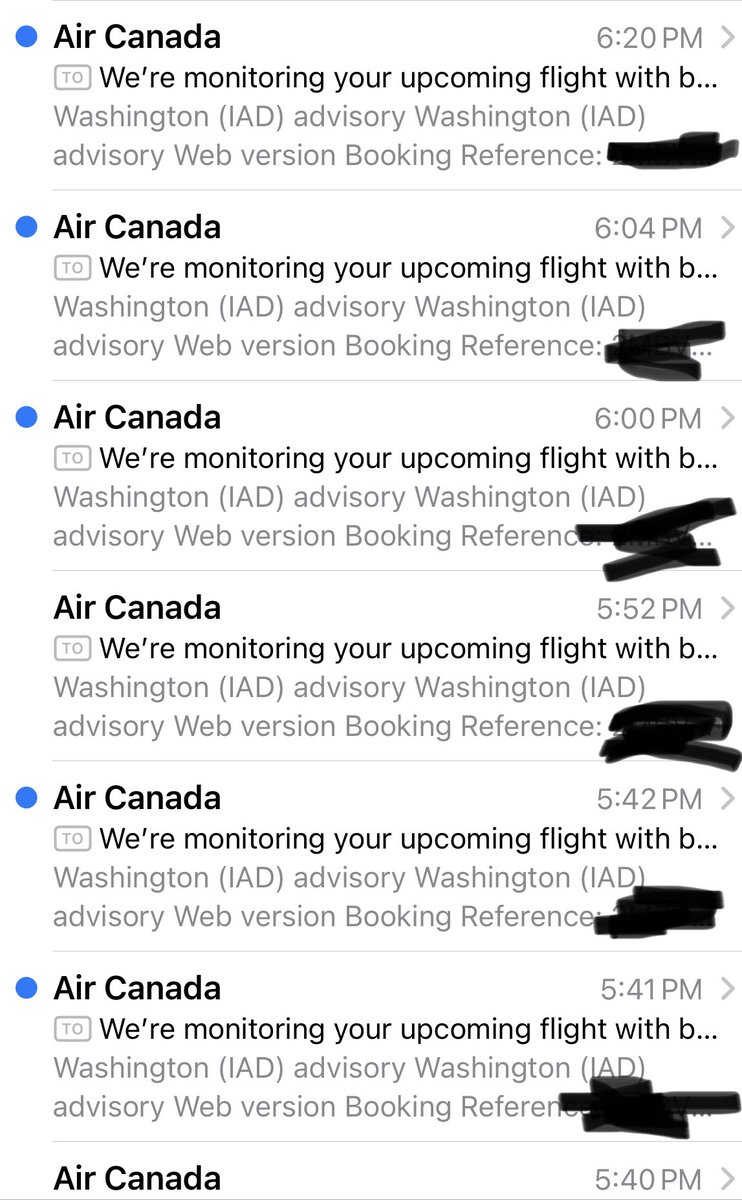 I think this is a bit excessive <a href="/AirCanada/">Air Canada</a>…they keep coming.
