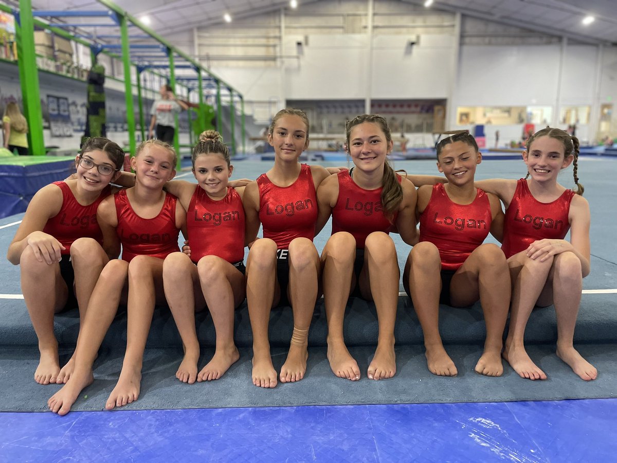 Meet 1 at Harrison is complete! Jentry 8th on beam, 7th on floor &amp; in the all around. Sophie 8th in the all around! Team 2nd Place ❤️✨