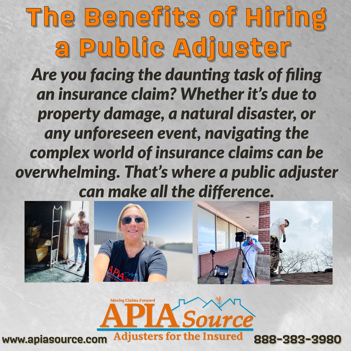 APIASOURCE's tweet image. We work well with insureds and their contractors. 
TX Firm license #2328426
#publicadjusters #insuranceclaims #propertydamage #multifamily #commercialclaim #policyholder #insurance