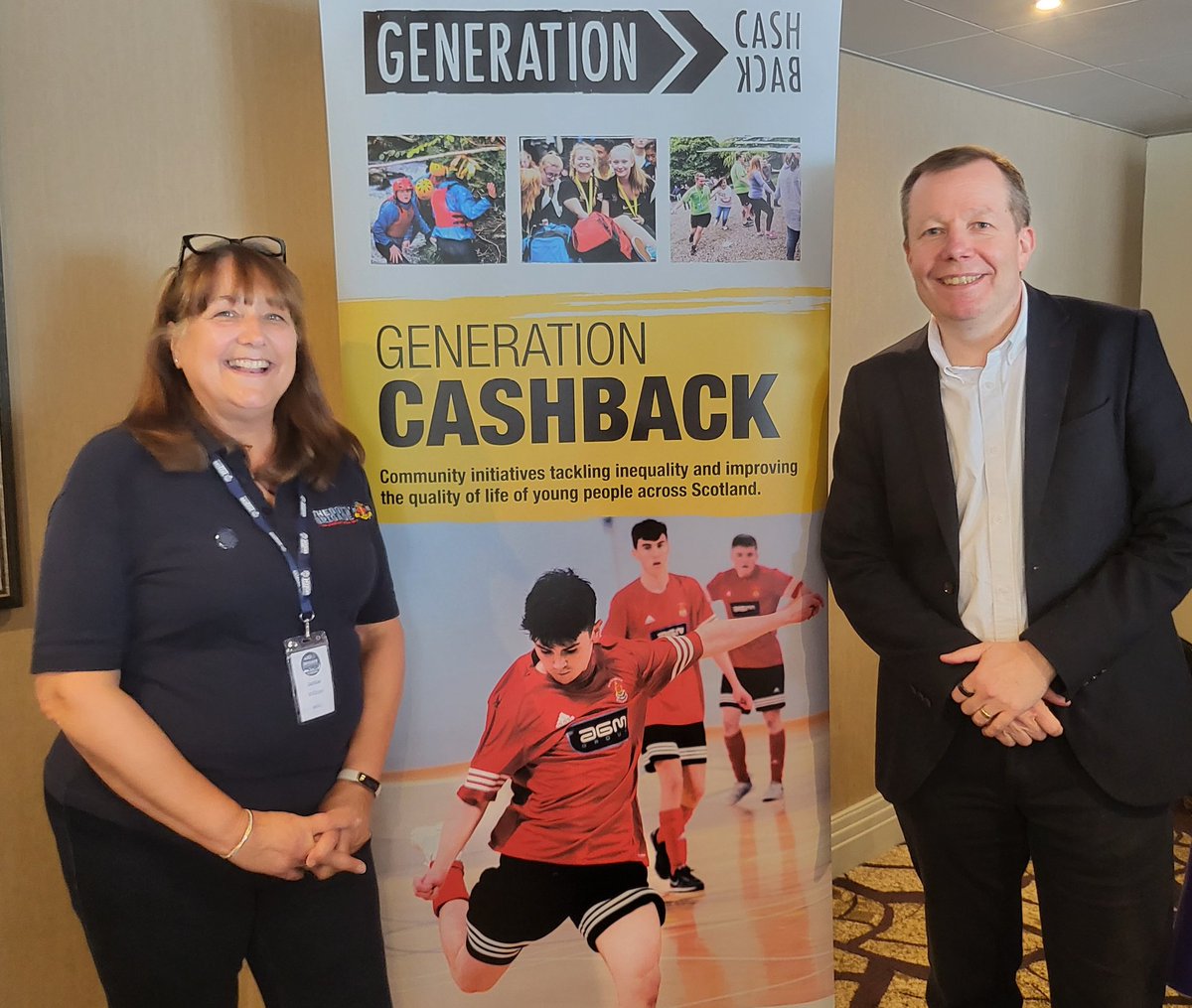 Great to have Prof Jason Leitch CBE join our annual #BoysBrigade  conference last weekend. Had opportunity to explain how we're supporting young people in some of the most deprived communities across Scotland through Generation CashBack project #CB4C  #YouthWorkChangesLives