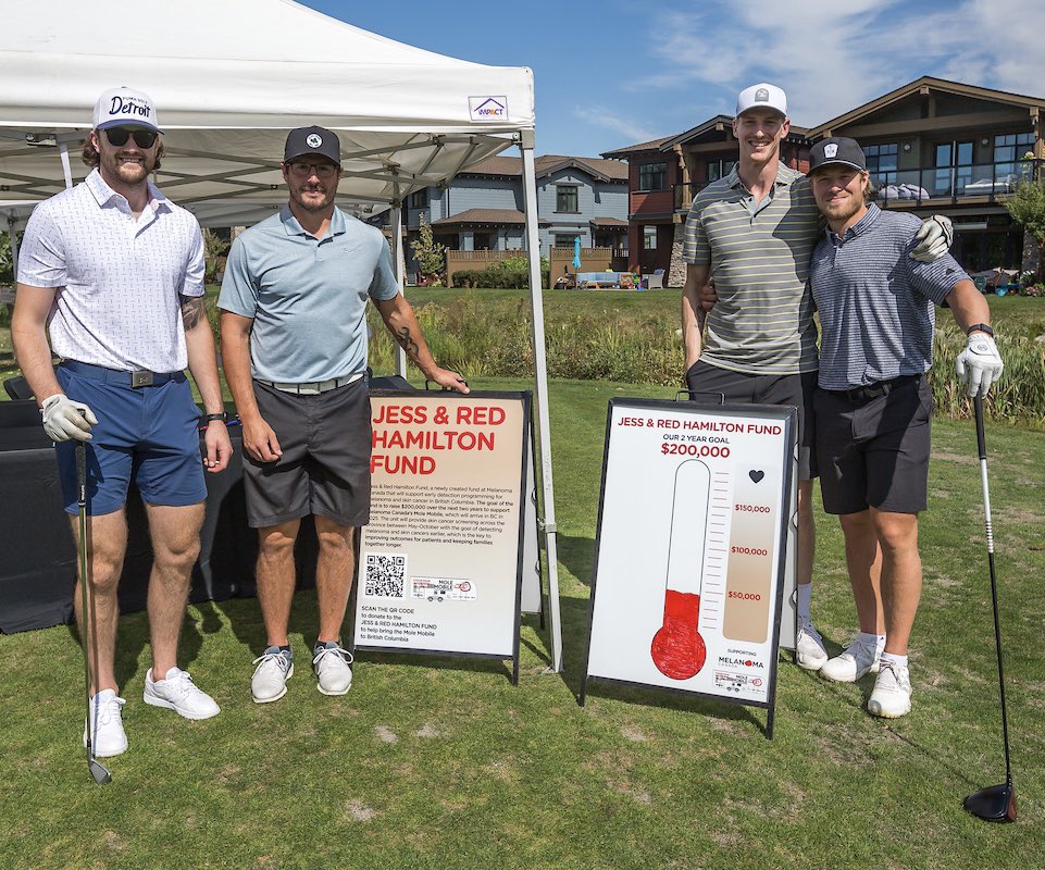 Congratulations to Jess &amp; <a href="/RedHamilton/">Brian</a> on the Vancouver launch of <a href="/MelanomaCanada/">Melanoma Canada</a> #GolfandGrill #skincancer #melanoma #golfevents #eventplanner