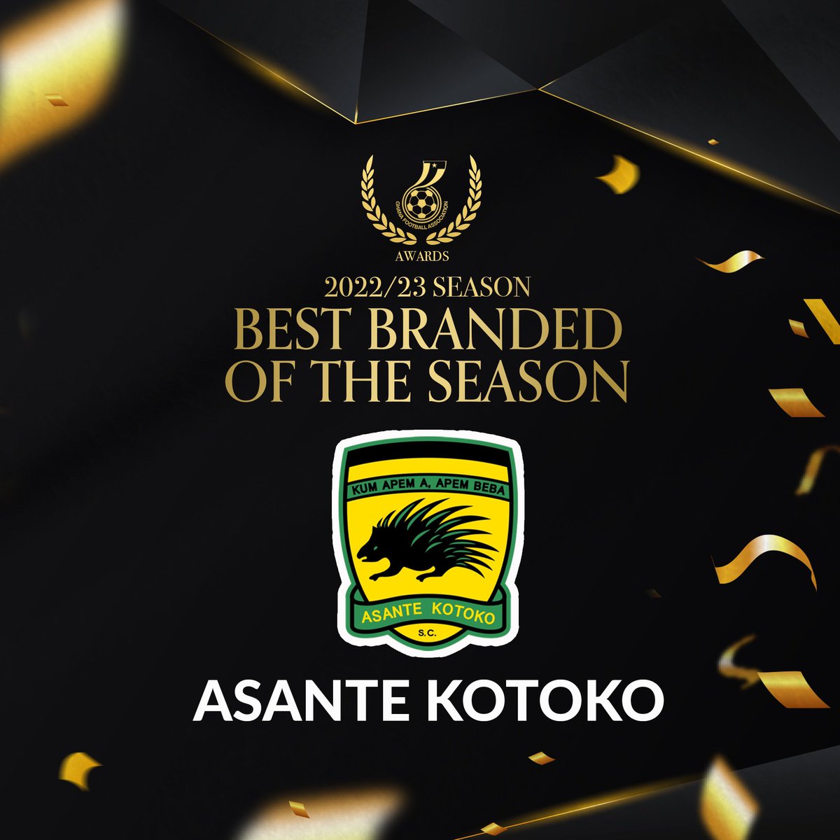 BerkoRich's tweet photo. 🎉🔥Congratulations to us, two awards in the bag already for Asante Kotoko!❤️
#GFAAwards2023 #GFAAwards https://t.co/bmwMDum7mQ