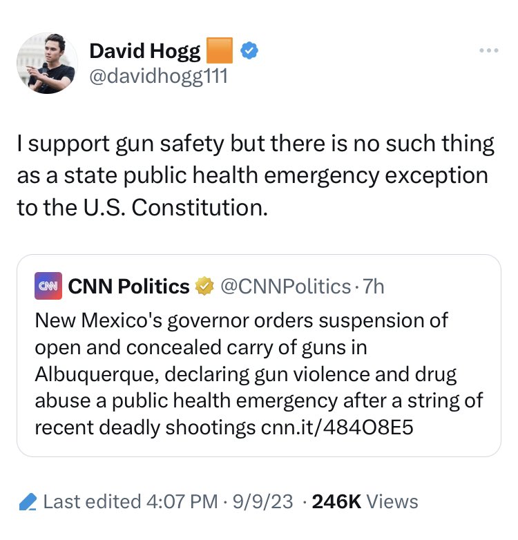 Oh my. David Hogg is — right?