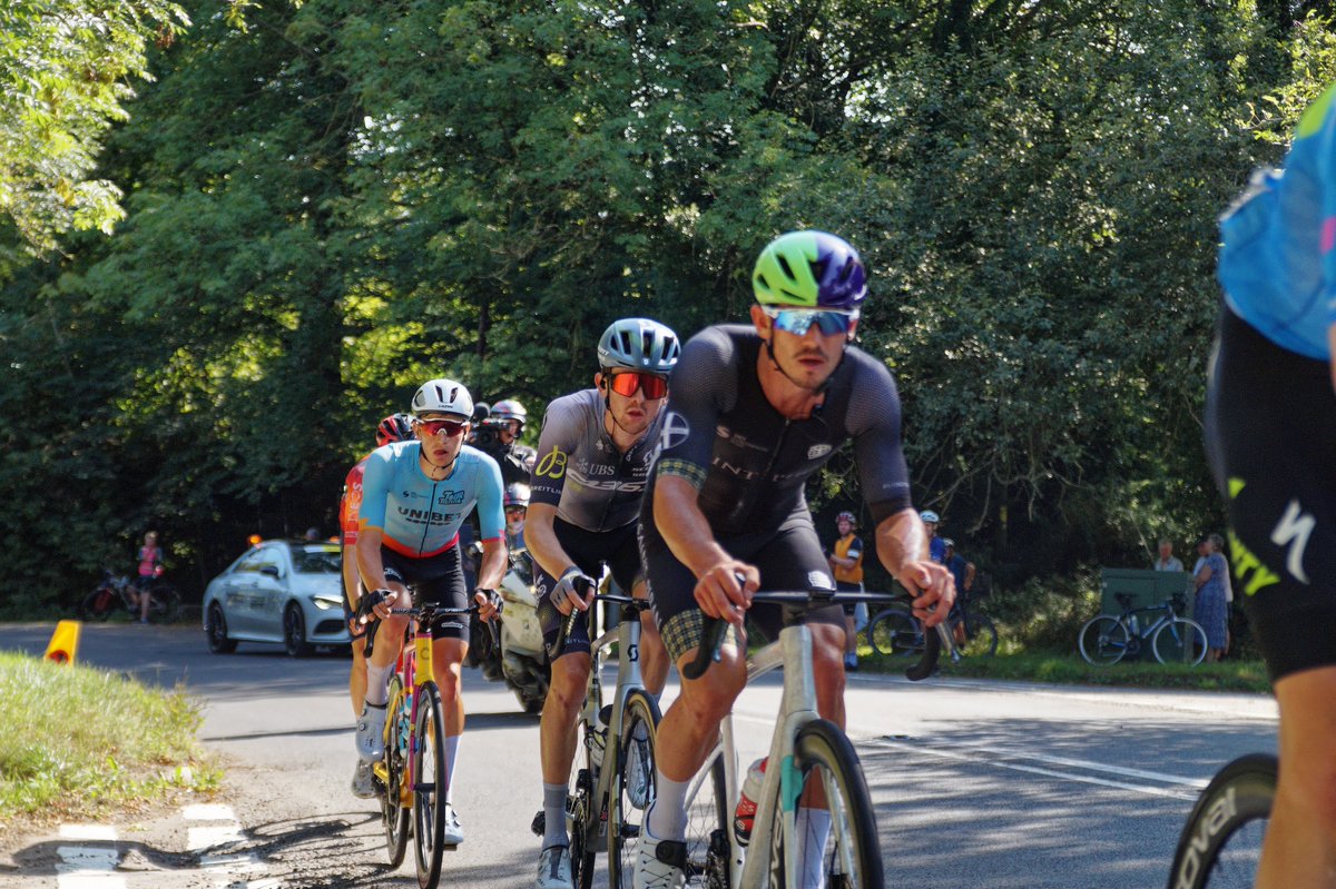 DBtrooper's tweet photo. @SaintPiranTeam no time to smile in the breakaway today😀. 
Looking Sharp #stage7 #TourOfBritain #procycling https://t.co/qHBrDp9qEk